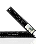 Super Solid Two In One Digital Angle Finder Protractor And Miter Saw Gauge with digital readout for precise woodworking measurements.