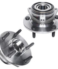 4WD Front Wheel Bearing Hubs Assembly Kit For Dodge Ram 1500 1994 1995 1996 1997 1998 1999 Replacement Wheel Hub And Bearings Set Fits Rear Wheel ABS 2 Pack, showing front and rear views.