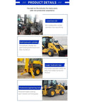 Product details showing the Backhoe Loader Set For Landscaping This Beast Mode Compact Tractor Excavator Combo with features highlighted