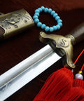 Tai Chi Training Sword With Dope Stainless Steel Flexible Blade 28 Inch Blade 39 Inch Overall with rosewood handle