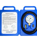 UHARBOUR manometer gas pressure tester kit with 40in hose and gauge in blue case