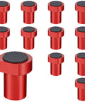 12 Piece Aluminum Bench Dogs Set for Milling and Cutting on MFT Workbenches, Three Quarters Inch 19mm Non Slip Bench Dogs, Red