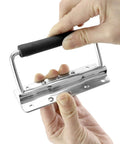 Heavy Duty Spring Loaded Pull Handles With PVC Grip for tool boxes and cases, chrome finish close-up showing spring action