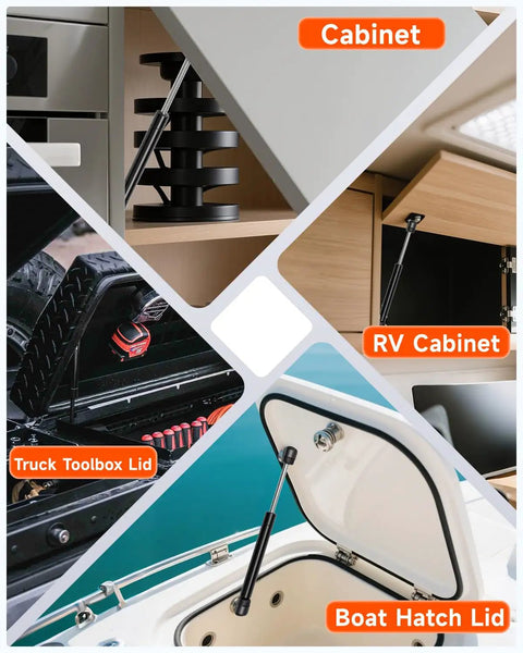 Heavy Duty 10 Inch Gas Struts 40 Lbs Lift 178N For Hatches Trunks Cabinets And Tailgates, Compatible With C16-18233, open lids