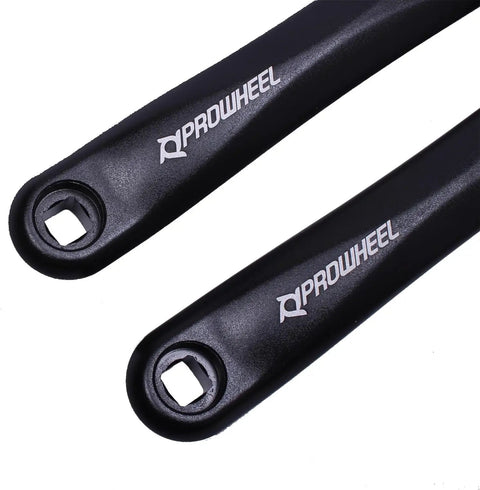 Ebike Crank Arm Set Square Hole For Mid Drive Motors Black 140mm 152mm 160mm 165mm 170mm 175mm Forged Alloy 6061 High Strength Durable Anti Deformation Precision Machined Lightweight 1 Pair