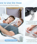 2 Pack CPAP Hose Universal Tubing Six Foot 72 Inch 22mm Ends Fits Most CPAP BiPAP and BiLevel Machines Durable Flexible Leakage Free