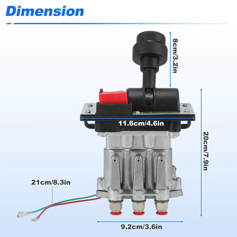 PTO Hoist Air Shift Control Valve For Dump Trucks Pneumatic Control Valve Dual Valve Air Kit For Dump Pumps Replacement AV 295 AV295 328388 79X WA201X K90 Apsco Compatible