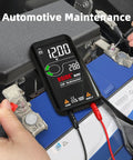 Rechargeable Multimeter And Voltage Tester Kit With Color LCD EMF Detector And EBTN Display on car battery