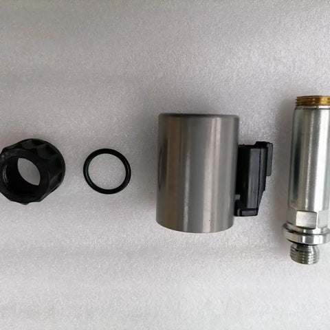 Heavy Duty 190 Pump Electric Proportional Valve With Wiring Harness Plug Built For Concrete Pump Truck Rig components arranged on a white background.