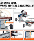 Heavy Duty 1500W Belt Grinder Sander And Variable Speed Belt Polisher With Vfd Drive No Sweat Knife Sharpener Rack For Metalworking Sixty By Two Inch Belts ready for vertical and horizontal use.