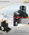 12V Two Pack Power Trim Solenoid Switch 89-96158T Replacement for Outboard Motors 35-275 HP, marine grade trim system