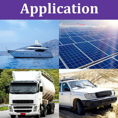Application of Heavy Duty 400 Amp 12 Volt Bus Bar Power Distribution Block in truck, boat, solar panel, and 4x4 vehicle environments.