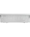 Side view of 30 Inch Media Enclosure For Home Networking And Cable Management, Recessed White ABS Box For Structured Wiring
