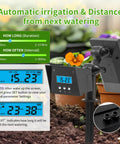Solar Drip Irrigation System For Outdoor Gardens And Balconies With MPPT Tech 2200mAh Battery Rain Sensor Automatic Watering Controls