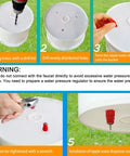 Game Dropping Drip Free Chicken Water Nipples 100 Pack Automatic Poultry Drinkers installation steps for water nipple setup.