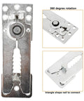 Twelve Piece Sectional Sofa Connectors With Snap Lock Couch Clips, 360-degree rotation feature for secure modular connection.