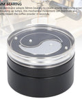 Top Shelf 58mm Bearing Rotation Coffee Distributor And Stainless Steel Tai Chi Needle Tool, black and clear design for home barista use.