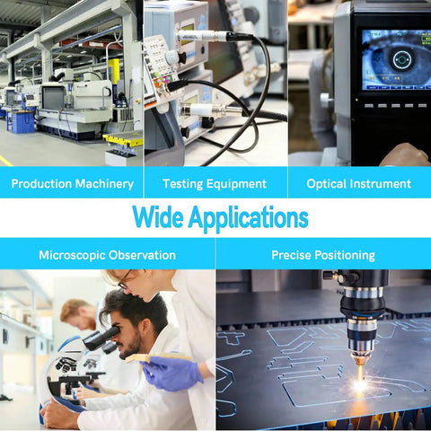 Z Axis Manual Lift Platform With Precision Positioning Stage And Fine Adjustment Slider Micro Positioner Lab Jack Elevator in a production setting with testing equipment.