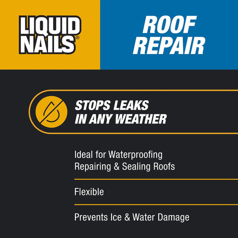 Roof Sealant RR808 For All Weather Leaks And Ice Damage, 10.3 Oz Cartridge With Waterproof Bond And 30 Linear Feet Coverage