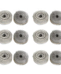 Stainless Steel Ring Shank Siding Nails 1.75 Inch By 0.090 Inch Diameter, 304 Grade Weatherproof Wire Coil, 12 rolls displayed