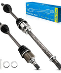 Premium Front CV Axle Shaft Assembly For Nissan Altima 2013 To 2018 2.5L Sedan, drive axle shaft with rubber boots and transmission end.