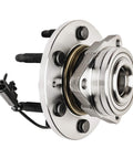 Beefed Up Front Wheel Bearing Hubs Kit For 4WD Chevy GMC Silverado Sierra Yukon Suburban Tahoe Avalanche Cadillac Escalade ESV EXT 6 Studs Models With Two Bearings And Hubs Mounting Replacement, side view