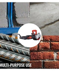 4800W Wall Chaser Concrete Cutter With One Time Molding For Fast Clean Wall Chases 125mm Circular Saw Powerful Electric Slotting Tool For Durable Efficient Job Site Performance cutting concrete, brick, and rebar channels