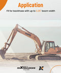 Backhoe Thumb Excavator Claw Universal Attachment For Kubota And Deere Tractors Fits Backhoes Up To Three And A Quarter Inch Boom Width Bolt On Easy Install Durable Claw For Digging Grading Trenching And Demolition Work