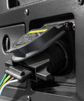 Close-up of 7 Way To 4 Way Flat Trailer Adapter Waterproof Rugged Nylon Housing 7 Pin To 4 Pin Wiring Connector installed