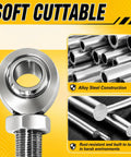 Heavy Duty 3/4 Inch Heim Joint Rod Ends Kit With Jam Nut For Steering And Suspension Upgrades showcasing alloy steel construction.