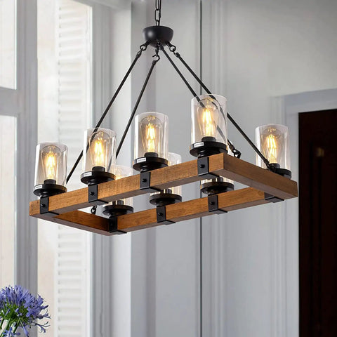 Clear Glass Shade Trio For Cylinder Light Fixtures Replacement Globes For Wall Sconce And Pendant Lights