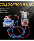 No Frills Heavy Duty Square Drive Hydraulic Torque Wrench setup with air cooling and hoses for efficient operation.