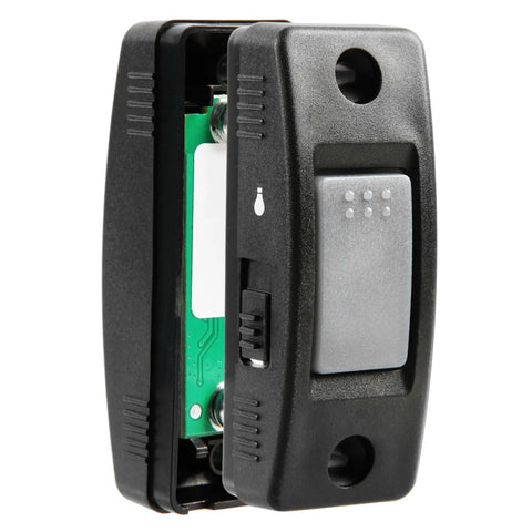 Side view of Wired 1 Button Garage Door Opener Wall Switch Replacement For Yellow Learn Button Openers, Easy Install Push Control