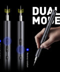 Newest 51 In 1 Mini Cordless Precision Screwdriver Kit with S2 Steel Magnetic Bits showing dual mode rotation feature in hand
