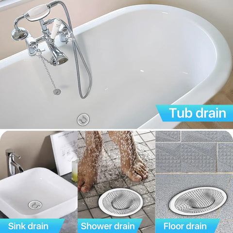 100 Pack Stainless Steel Sink Drain Strainers For Bathroom And Kitchen With 2 Inch Top Mesh Catcher To Block Clogs Easy Install Heavy Duty Plumbing Filter Every Home Owner Gotta Grab in tub and sink drains.