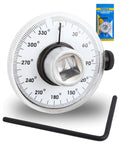 Half Inch Torque Wrench With Angle Gauge And Rotary Zero Return, Adjustable Arm With Dual Length For Cars, Trucks And Heavy Machinery, Precision Torque To Angle Measurement For Tightening Cylinder Heads And Fasteners, 1/2in drive