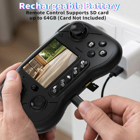 Charging remote with camera screen for Off Road Car With Camera, 2.4GHz Remote Truck With 2.8-Inch LCD Screen, 60-Degree Adjustable Camera