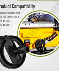 Tough As Nails Table Saw Hand Wheel 5140032-48 Replacement Part showcasing compatibility with DeWalt DW745 models.