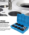 Must Have Fast Change Chuck Set With Multiple Tap Sockets And Quick Switch Handle For Drilling Machines Boost Workflow Efficiency On Any Hardware Job Site Today, featuring alloy tap sockets in blue case.
