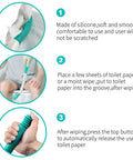 Steps to use Long Reach Comfort Toilet Wiping Aid For Limited Mobility Easy Self Assist Tool With Extended Grip, ergonomic handle