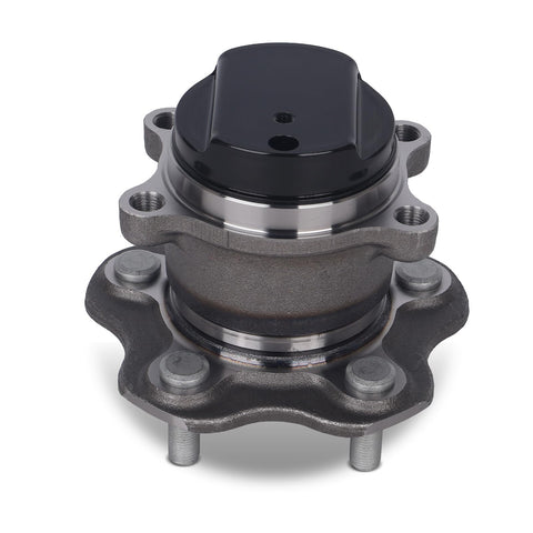 Front view of Rear Wheel Bearing And Hub Assembly For Nissan Rogue 2008 2009 2010 2011 2012 2013 Rear FWD And Rogue Select 2014 2015 With ABS 5 Lug