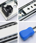 Close-up of Heavy Duty Drawer Slides With Locking Ball Bearings, Full Extension Rails Set, Side Mount Drawer Runners, 650mm (26 Inch)