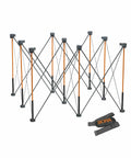 Centipede CT9 36 Inch Tall Quick Setup Portable Folding Workbench With Carry Strap, Collapsible Construction Table And Sawhorse