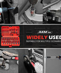 Magnetic Nut Driver Set for Impact Drills, 35 Piece with Quarter Inch Quick Change Hex Shank shown in use and case.