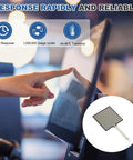 Thin Film Pressure Sensor Pad Pack Of 2 With FSR406 LT 120g To 10kg Force Range 40 By 40 Mm Size Pro Grade High Accuracy Stress Test Sensor For Industrial Precision Instruments DIY Seats Beds And Musical Gear used on touchscreen