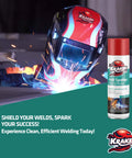 Anti Spatter Welding Spray 2 Pack, 12 Oz Each, non flammable, MIG and TIG safe, shields workpieces from spatter, welding scene