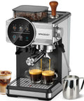 All In One Espresso Machine With Grinder And Milk Frother, 20 Bar Pump, Cold Brew, 30 Grind Settings, 60oz Removable Tank