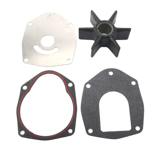 Water Pump Impeller Kit With Housing For Mercury Marine 30 To 250 HP MerCruiser Alpha One Gen Two Drives And Chrysler Force 75 To 120 HP Outboards Replacement showing impeller and gaskets