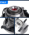 Front Wheel Bearing And Hub Assembly For 2011 2012 2013 2014 Ford F150 Expedition Lincoln Navigator 4WD 6 Lug With ABS Direct Fit Replacement Part 515142 Premium Quality details