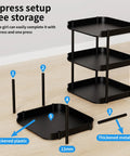 Slim 6 Tier Vertical Narrow Shoe Rack Stackable tall skinny organizer setup pieces with thickened plastic and metal pipes